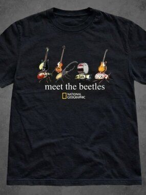 Meet The Beetles Shirt - National Geographic Parody Rock Band Graphic Tee